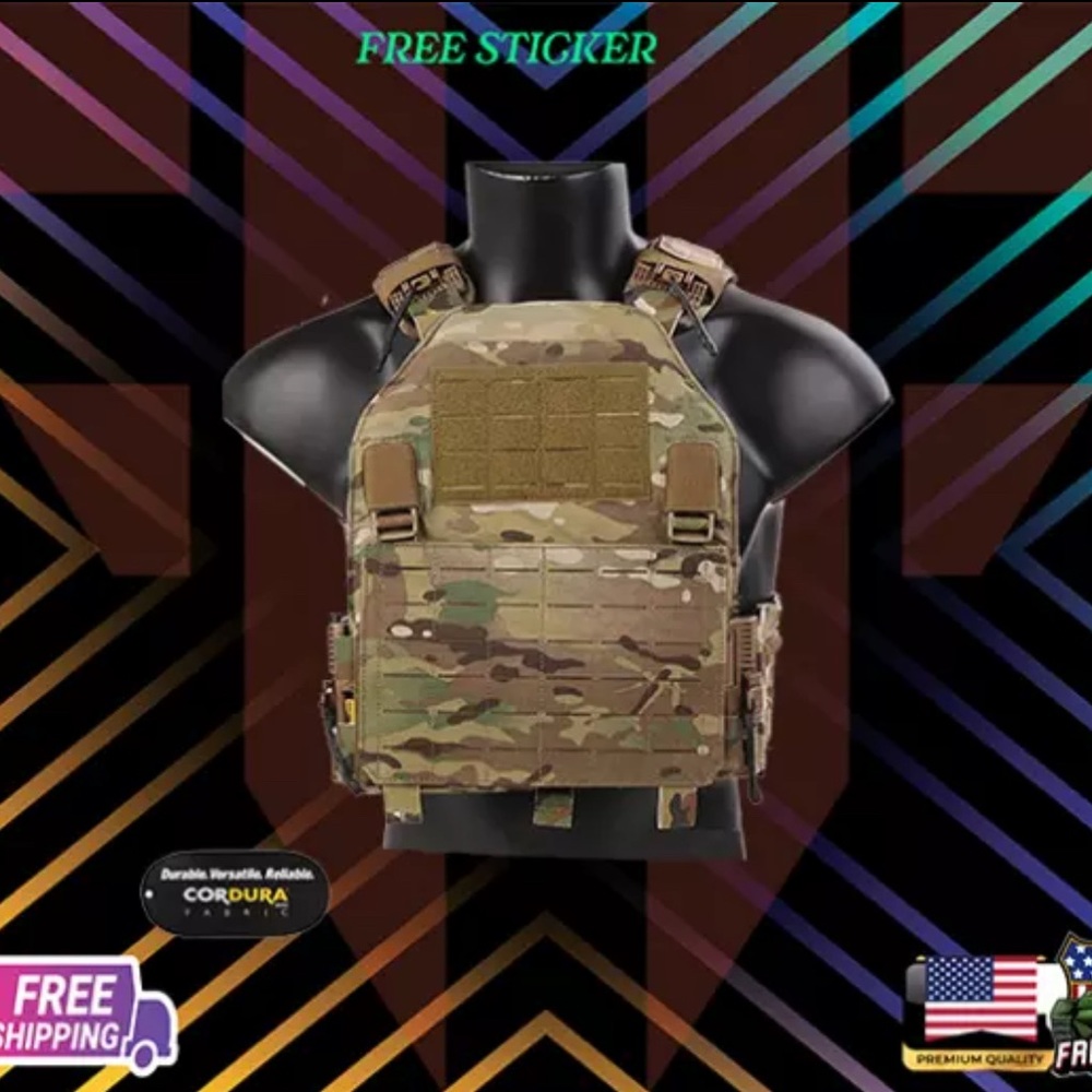 Emerson LAVC Assault Tactical Vest MOLLE Quick Release Plate Carrier Body Armor